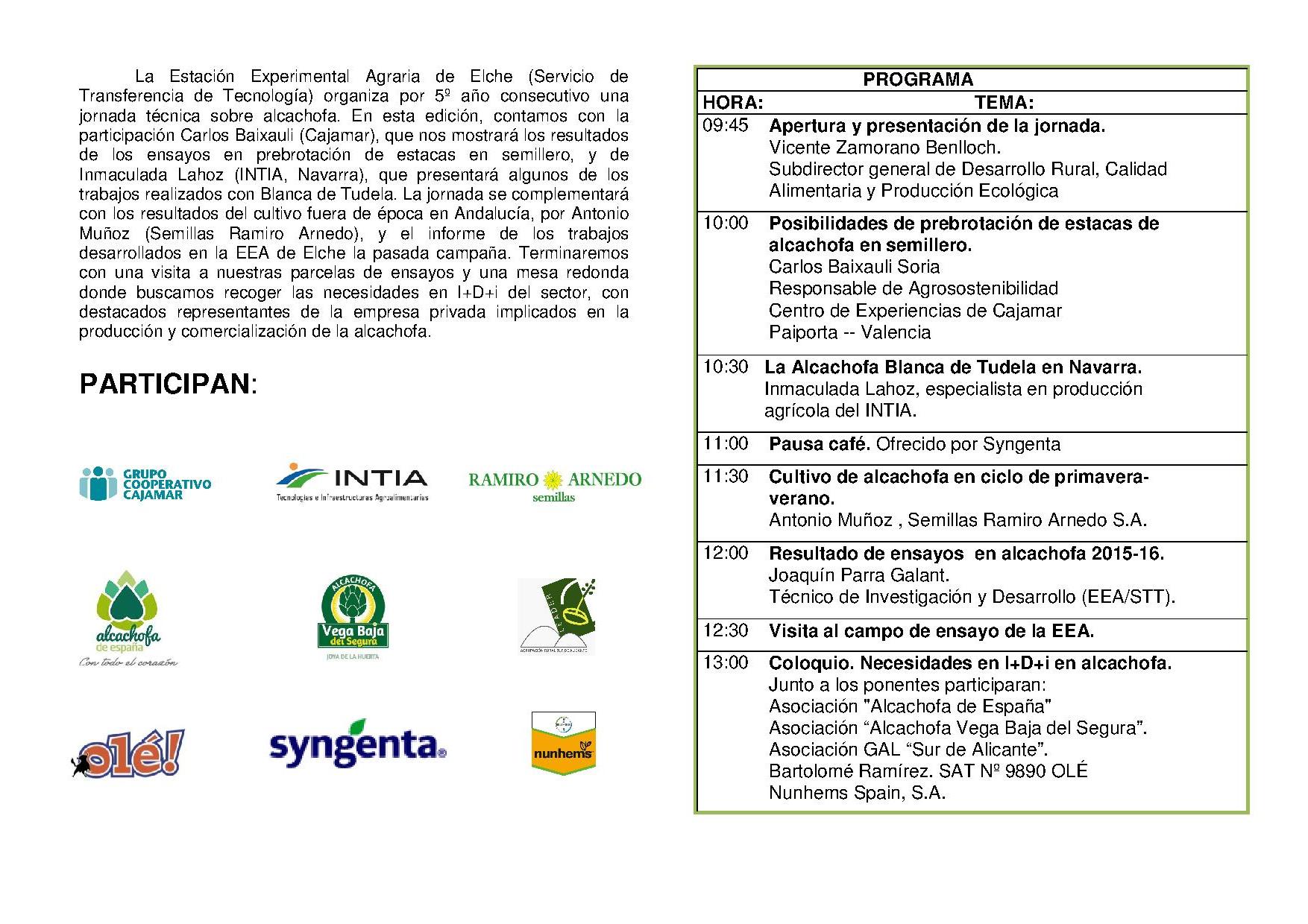 2 de 2 Programa Jornada alcachofa 2017