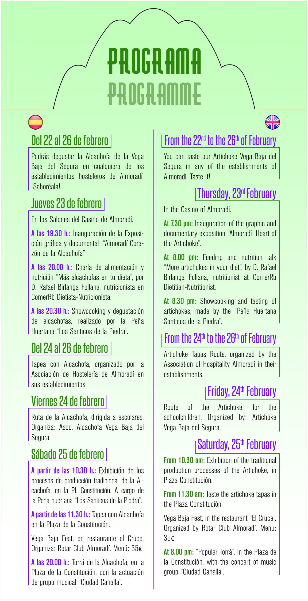 PROGRAMA SEMANA ALCACHOFA.indd